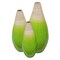 Uniquewise Contemporary Bamboo Floor Flower Vase Tear Drop Design for Dining, Living, Entryway, Green, PK 3 QI004271.3 - alternate 2